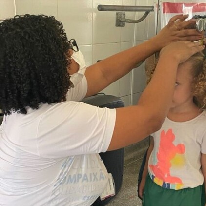 Educação infantil: Nutricionista realiza pesagem e medição das crianças