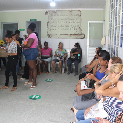 A comunidade assistida no Centro de Saúde Marcello Candia!