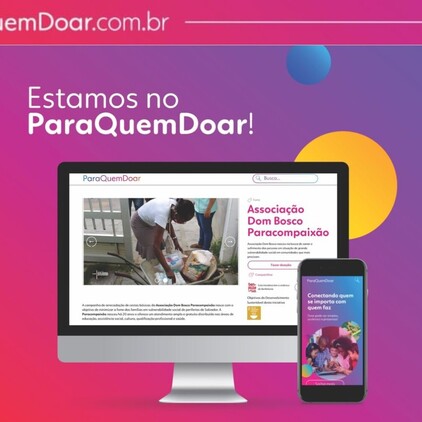 Somos uma das OSCs presentes no ParaQuemDoar.com